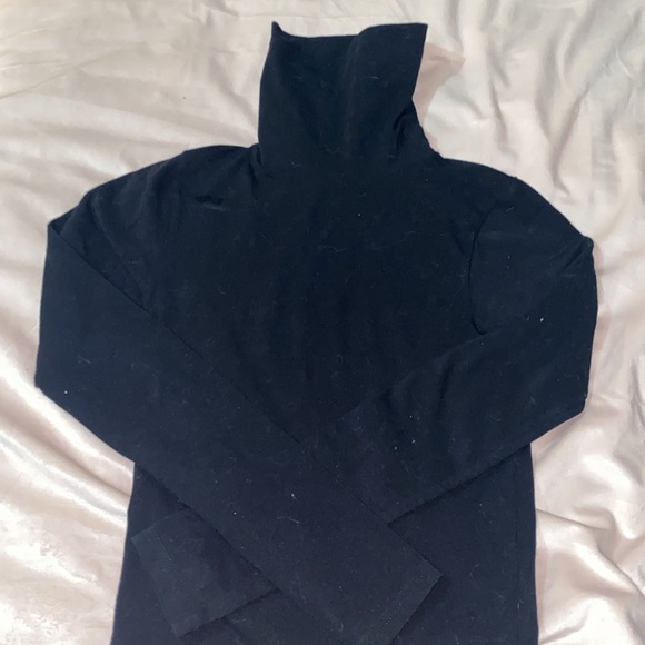 American Apparel Cotton Spandex Jersey Turtleneck Dress - Picture 3 of 5